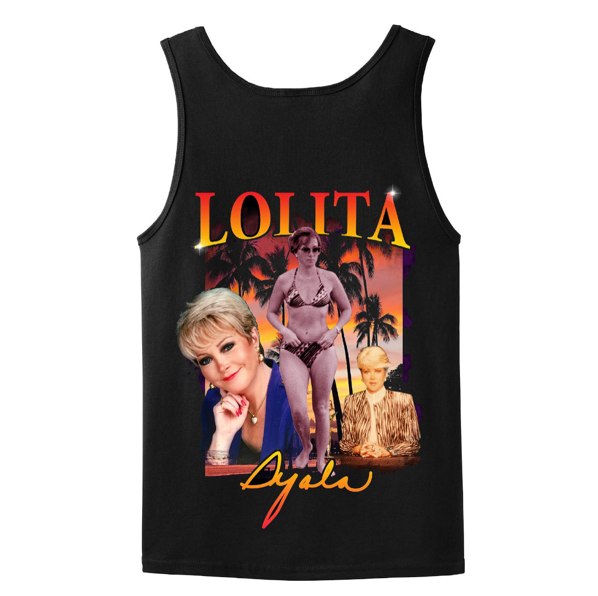 LOLITA "SUNSET" -TANK TOP NEGRA
