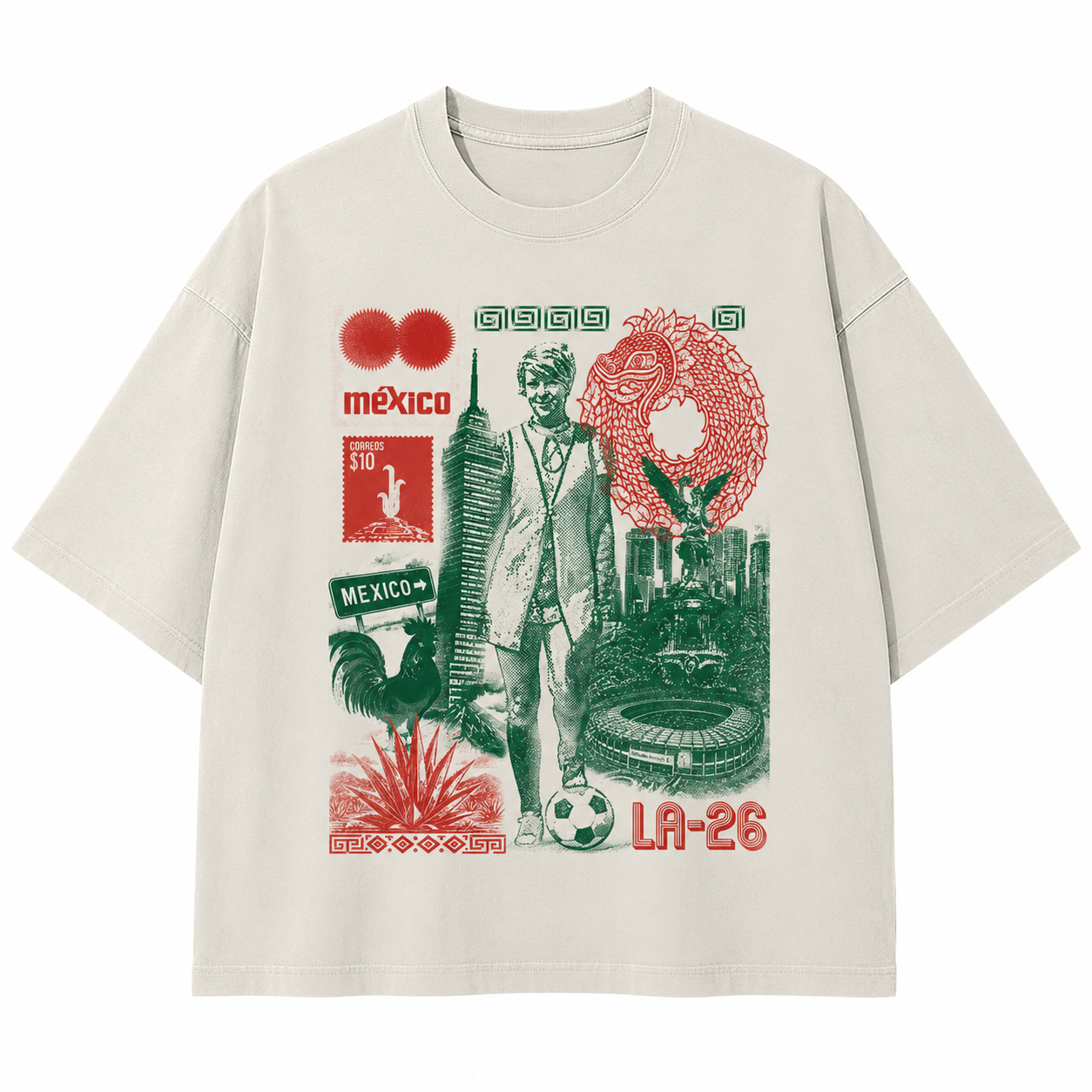 L. Ayala x México 26| Playera Boxy Fit