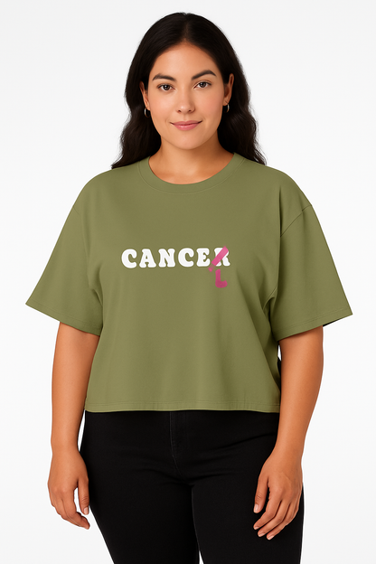 CANCEL CANCER | Playera Boxy Fit Unisex